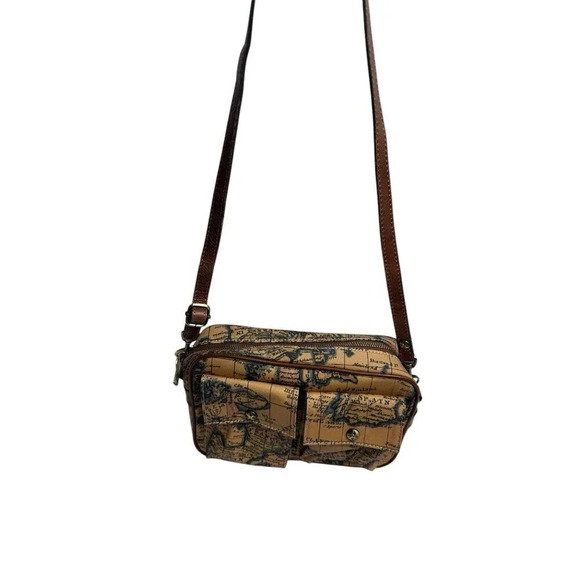Patricia Nash Praiano Convertible Belt/crossbody Bag In European Map Print - Picture 2 of 12